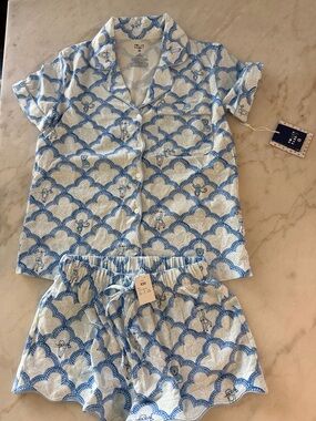 Women’s XXS Roller Rabbit x Target Geo Trellis  Short Pajama Set